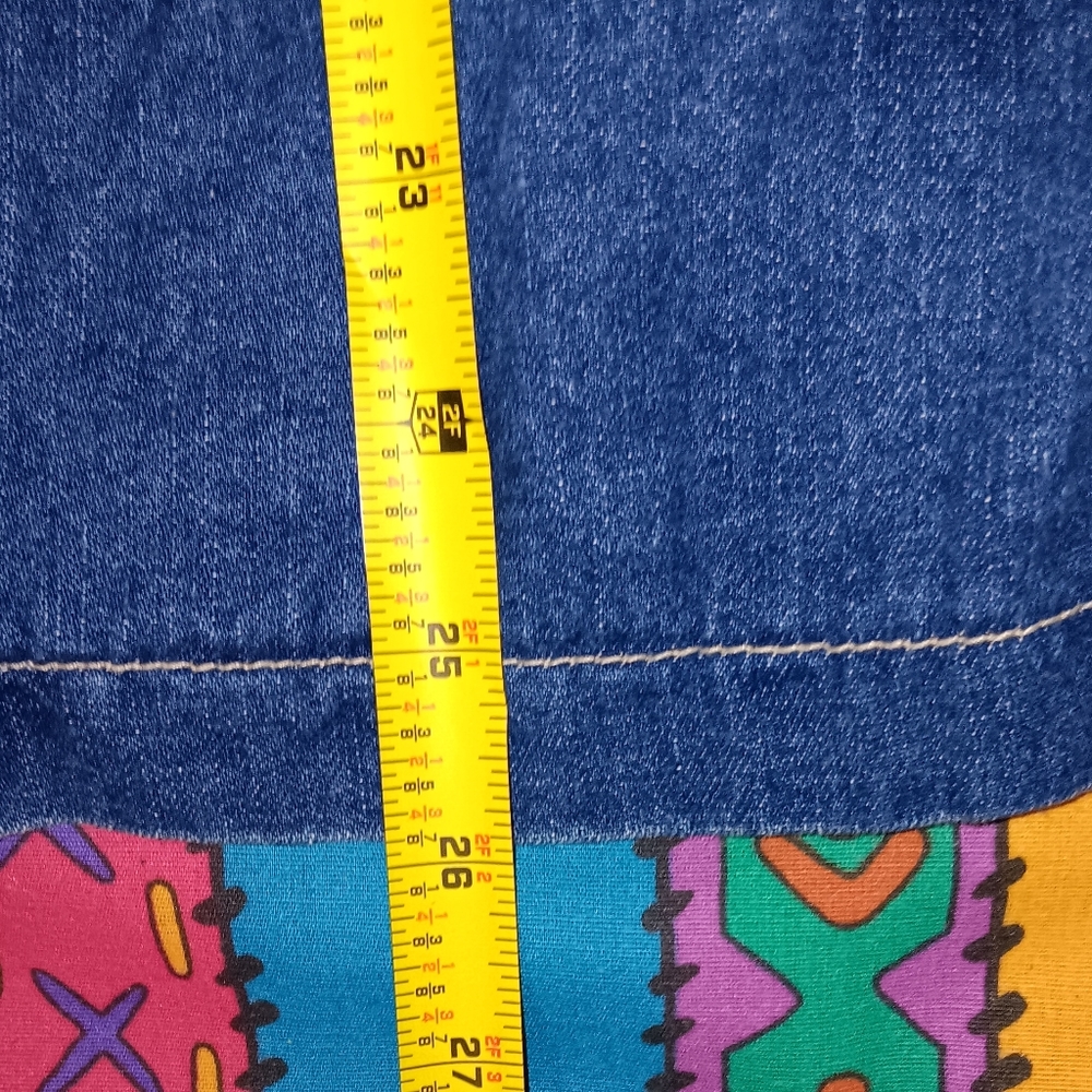 90s Disney Store Winnie The Pooh Blue Jean Denim Hoodie Jacket Vintage - Picture 8 of 8